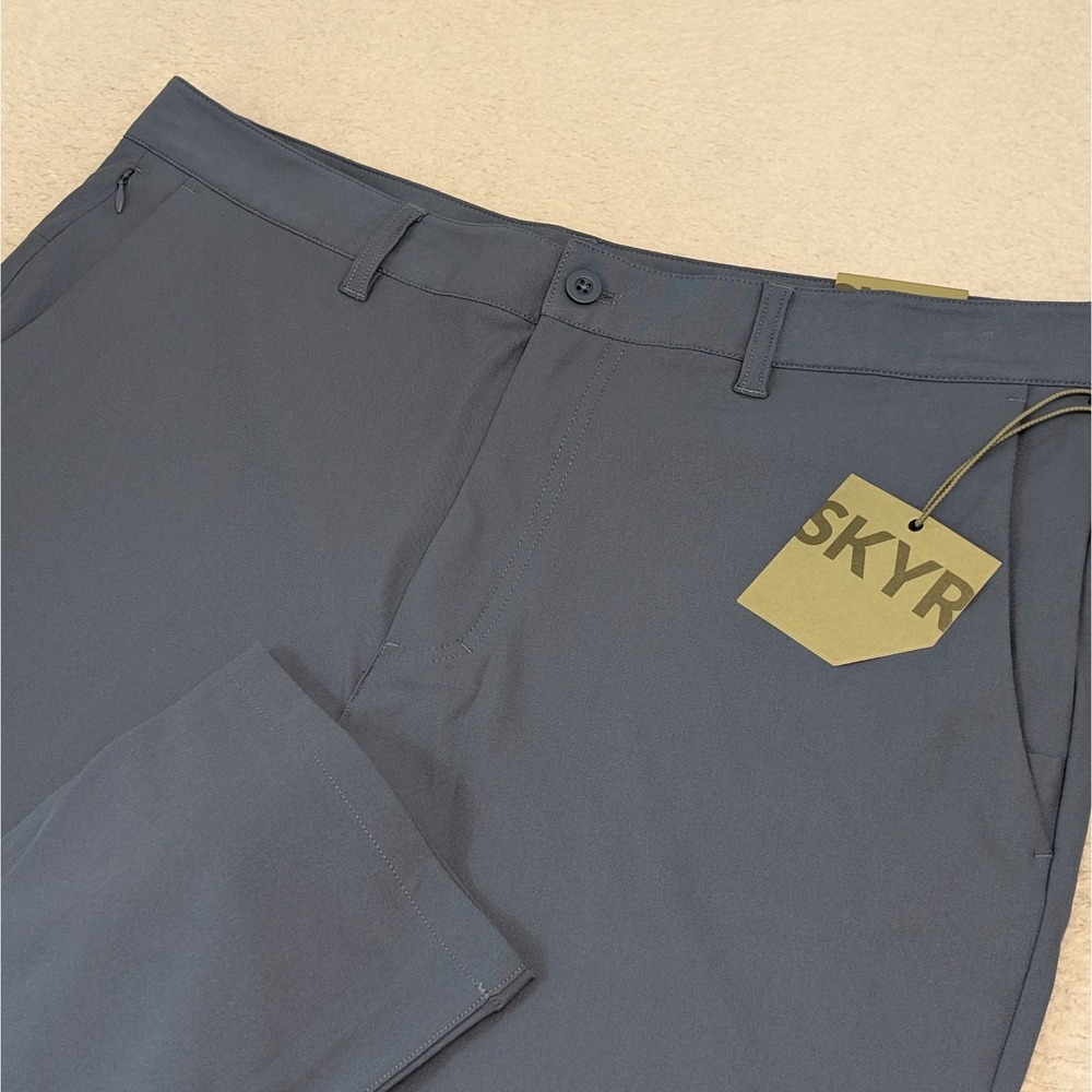 NEW SKYR Mens 38x30 Blue Slim Fit Tricot Dynasty Pants 4-Way Stretch Anti‎ Odor.